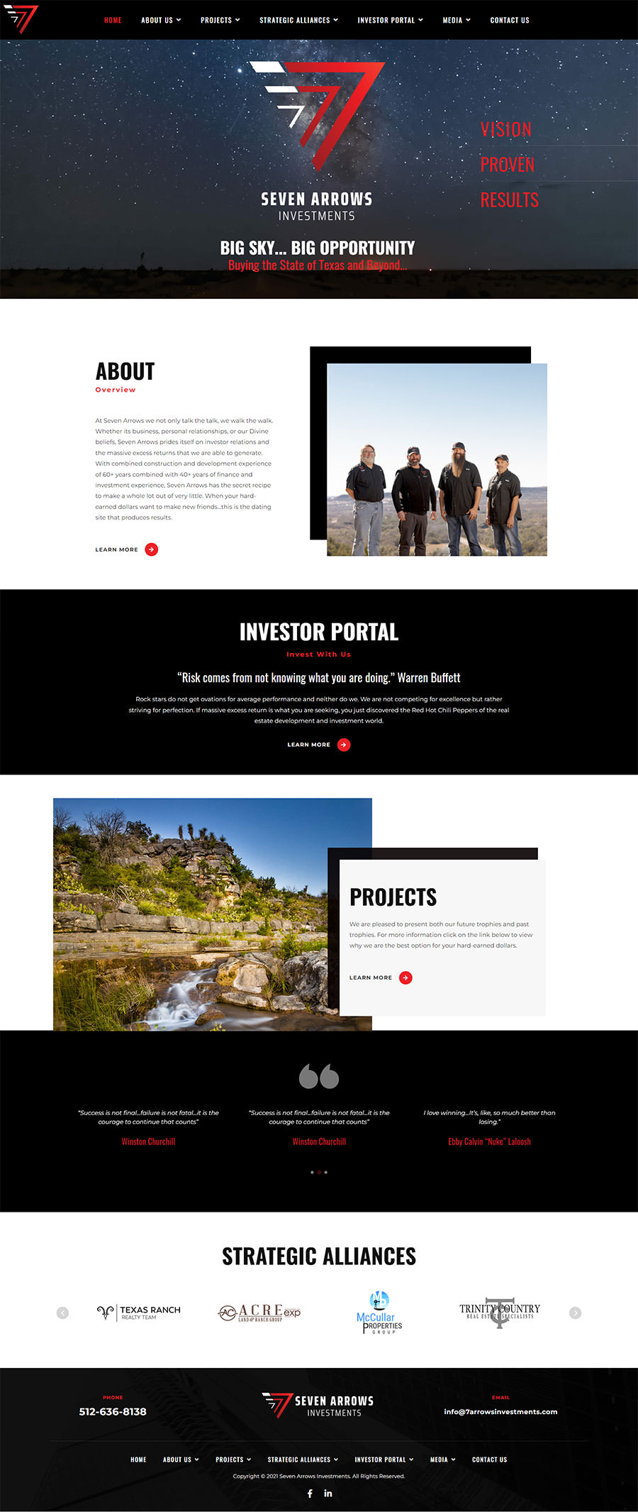 7arrowsinvestments web design