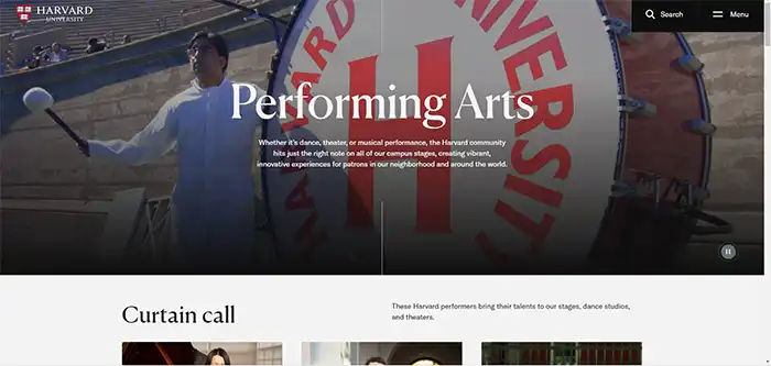 Colleges Use WordPress - Harvard University