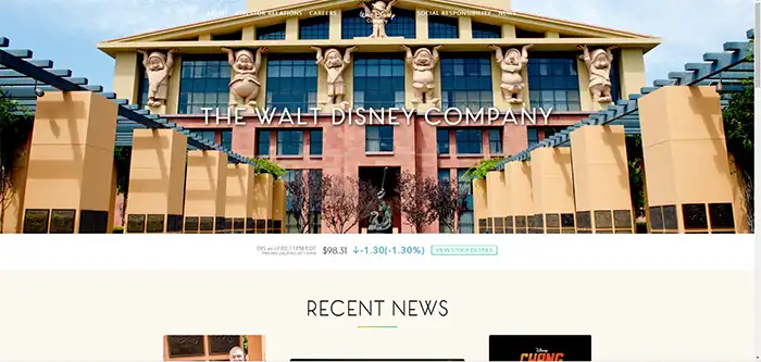 Entertainment Companies use WordPress - The Walt Disney Company