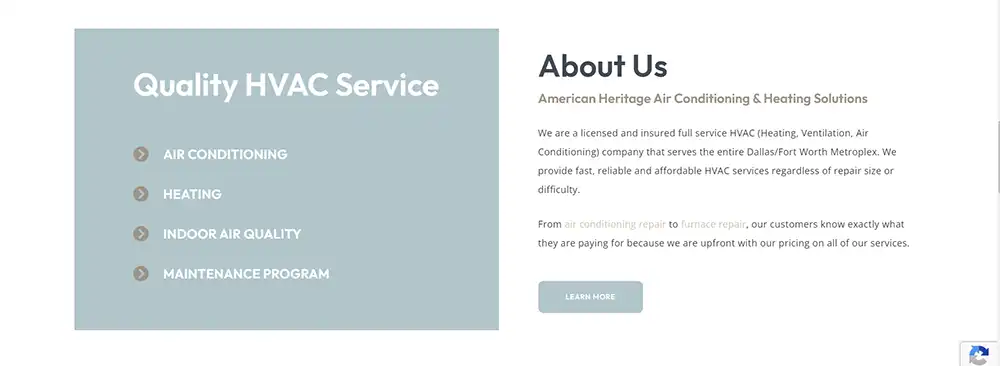 Examples of Website About Us Sections4