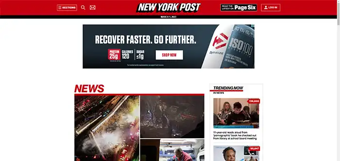 News Agencies use WordPress - The New York Post