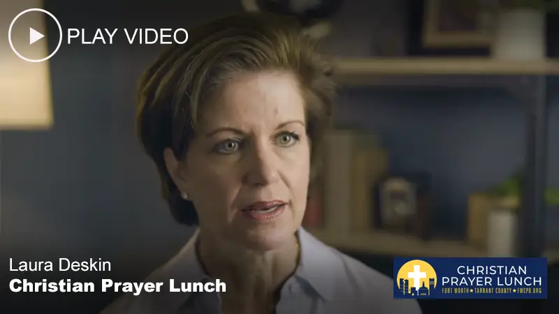 Web Design Video testimonial Laura Deskin at Christian Prayer Lunch