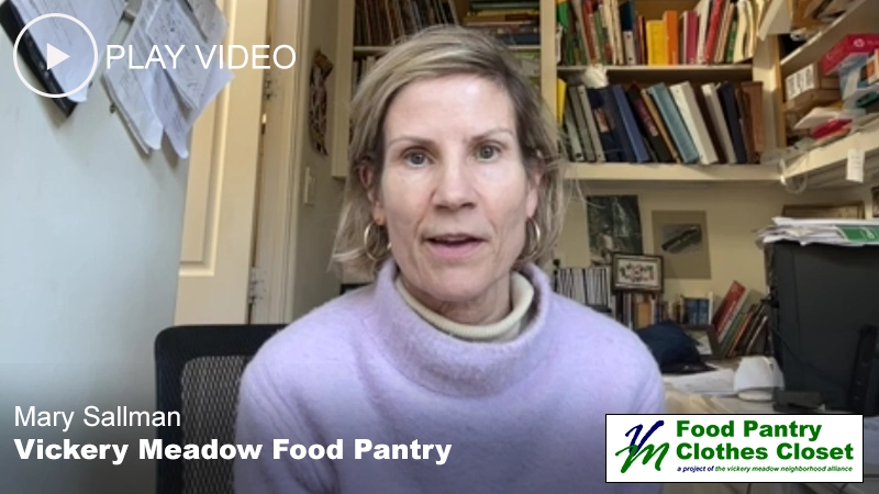 Web Design Video testimonial from Mary Sallman at Vickery Meadow Food Pantry