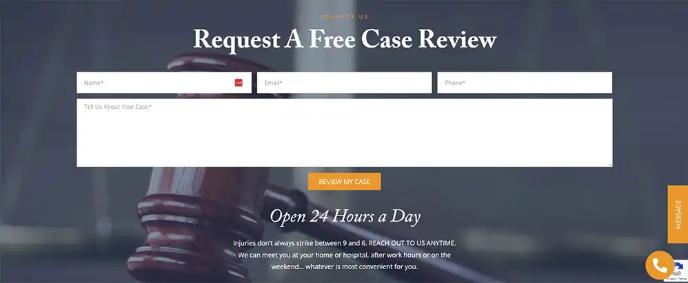 Website Contact Us Section example1