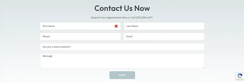 Website Contact Us Section example2