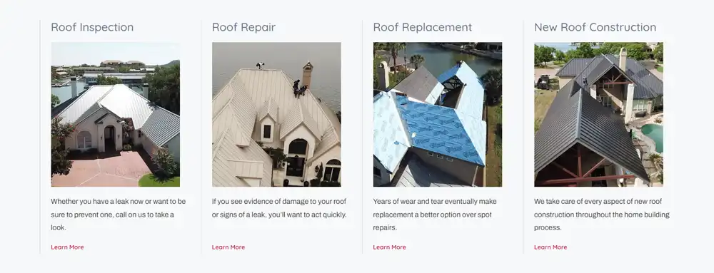 Website Product or Services Section example4