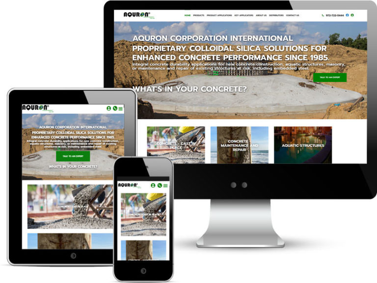 aquron website design Rockwall TX 75087