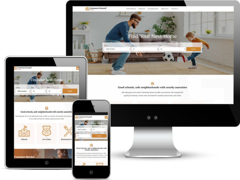 Real Estate Web Design for Common Ground Capital