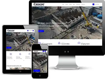 construction company web design