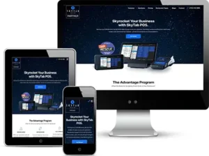 custom wordpress web designed for skytab houston