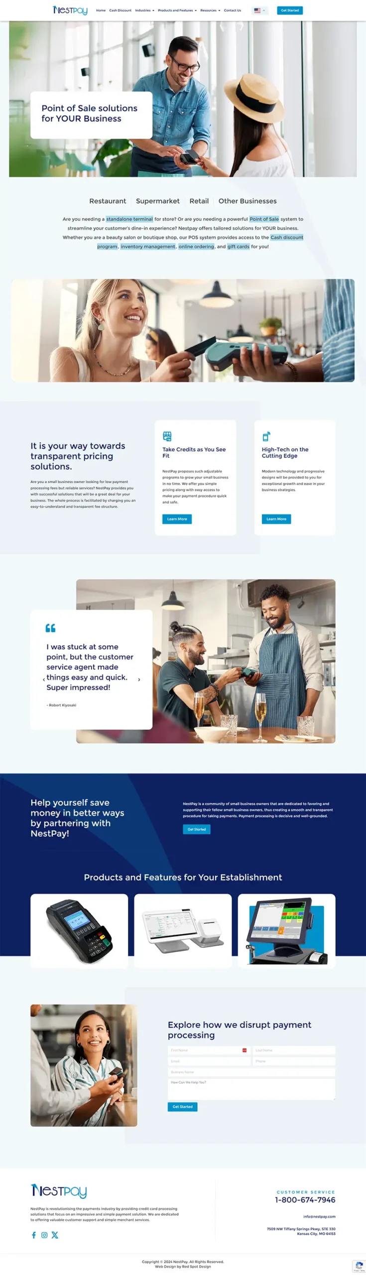 custom wordpress website designed for nestpay POS
