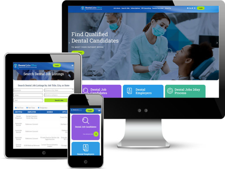 dental jobs 2 day website design