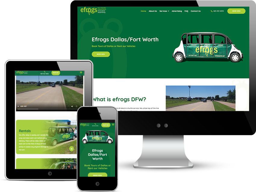 efrogs dallas custom web design