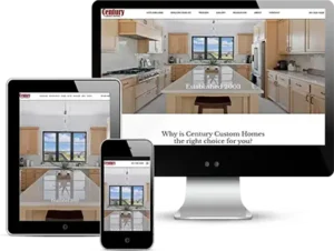 home builder website design for century custom homes