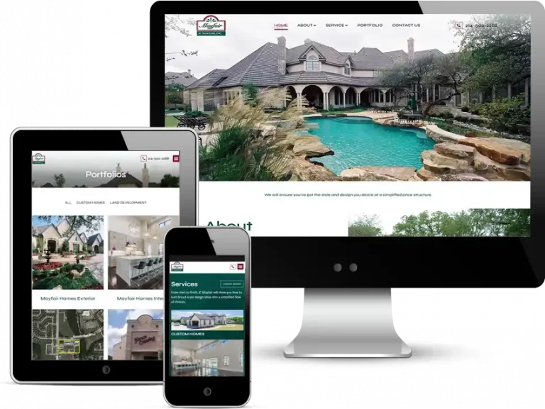 home builder website design in plano texas