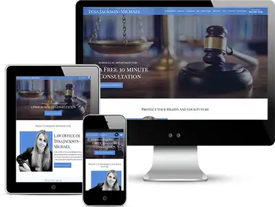 law firm web design for tesa jackson michael