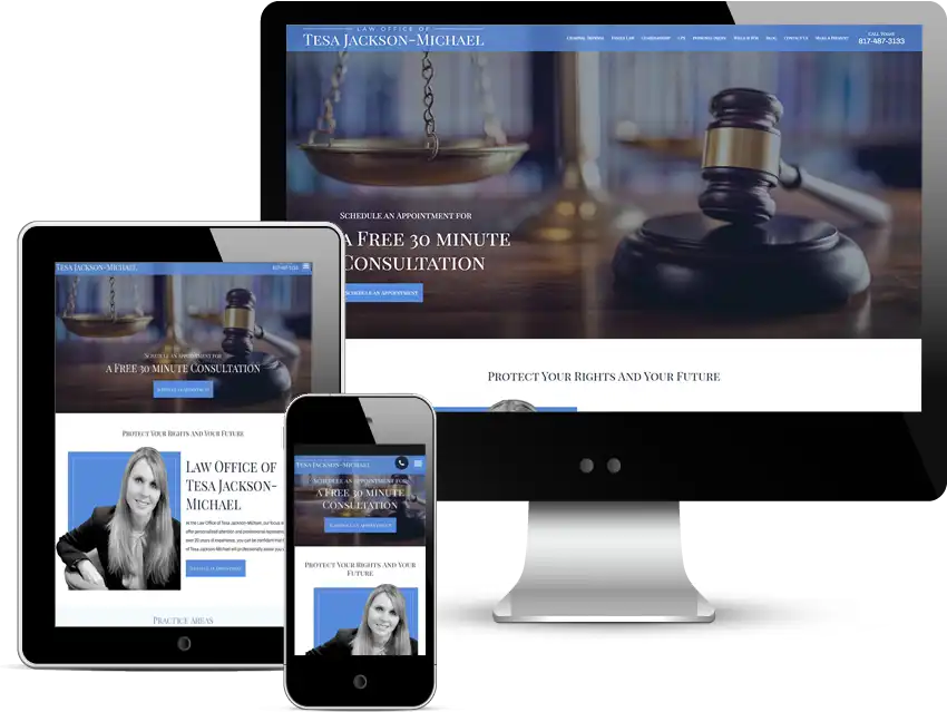 law firm web design for tesa jackson