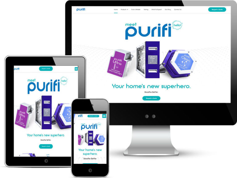 Web Design for Purifi Air Filters
