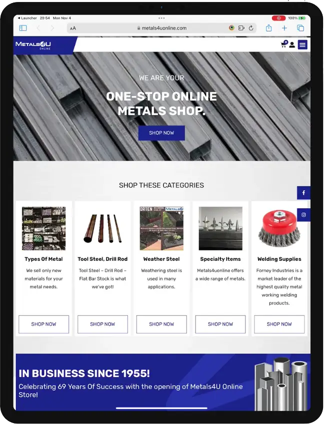 metals4uonline-mobile responsive web design