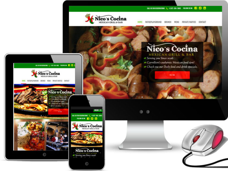 restaurant web design