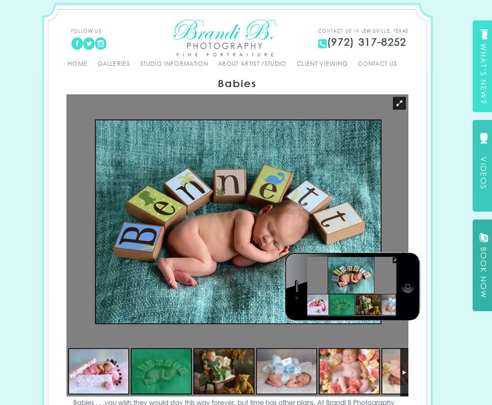 Photographer Website Design