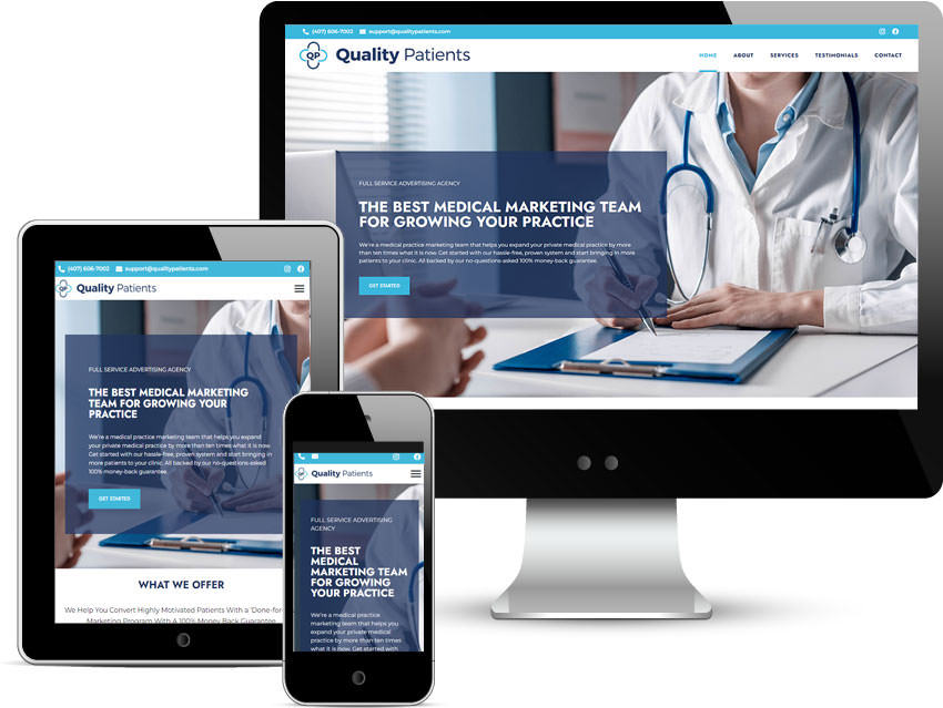 quality patients web design orlando florida