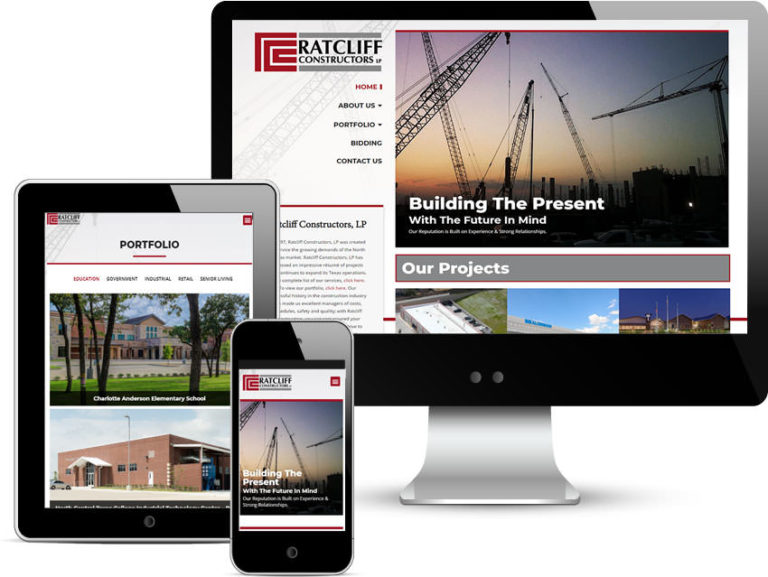 ratcliff-constructors website design 4200 beltway dr addison texas