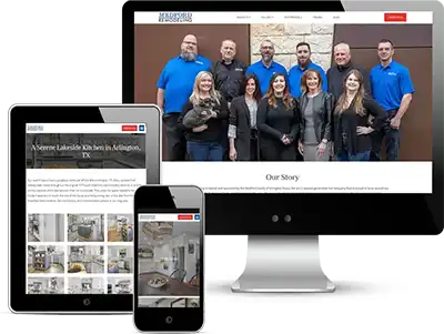 remodeling company web design arlington tx