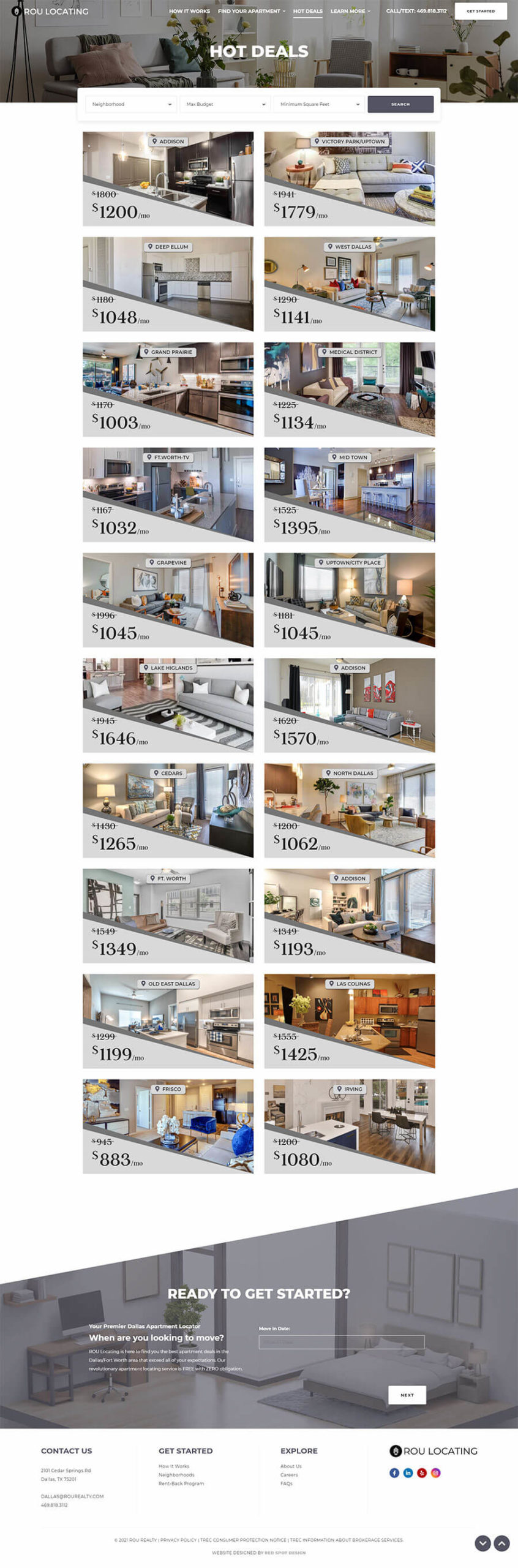 web design dallas for ROU Locating in Downtown dallas