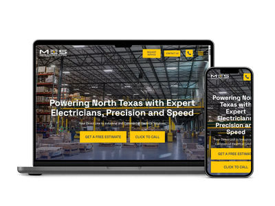 Martin Electrical Systems website design portfolio project by Red Spot Design